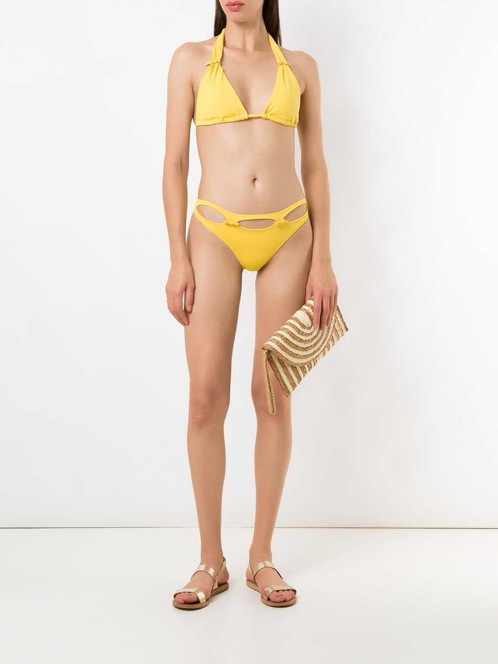 adjustable triangle bikini set