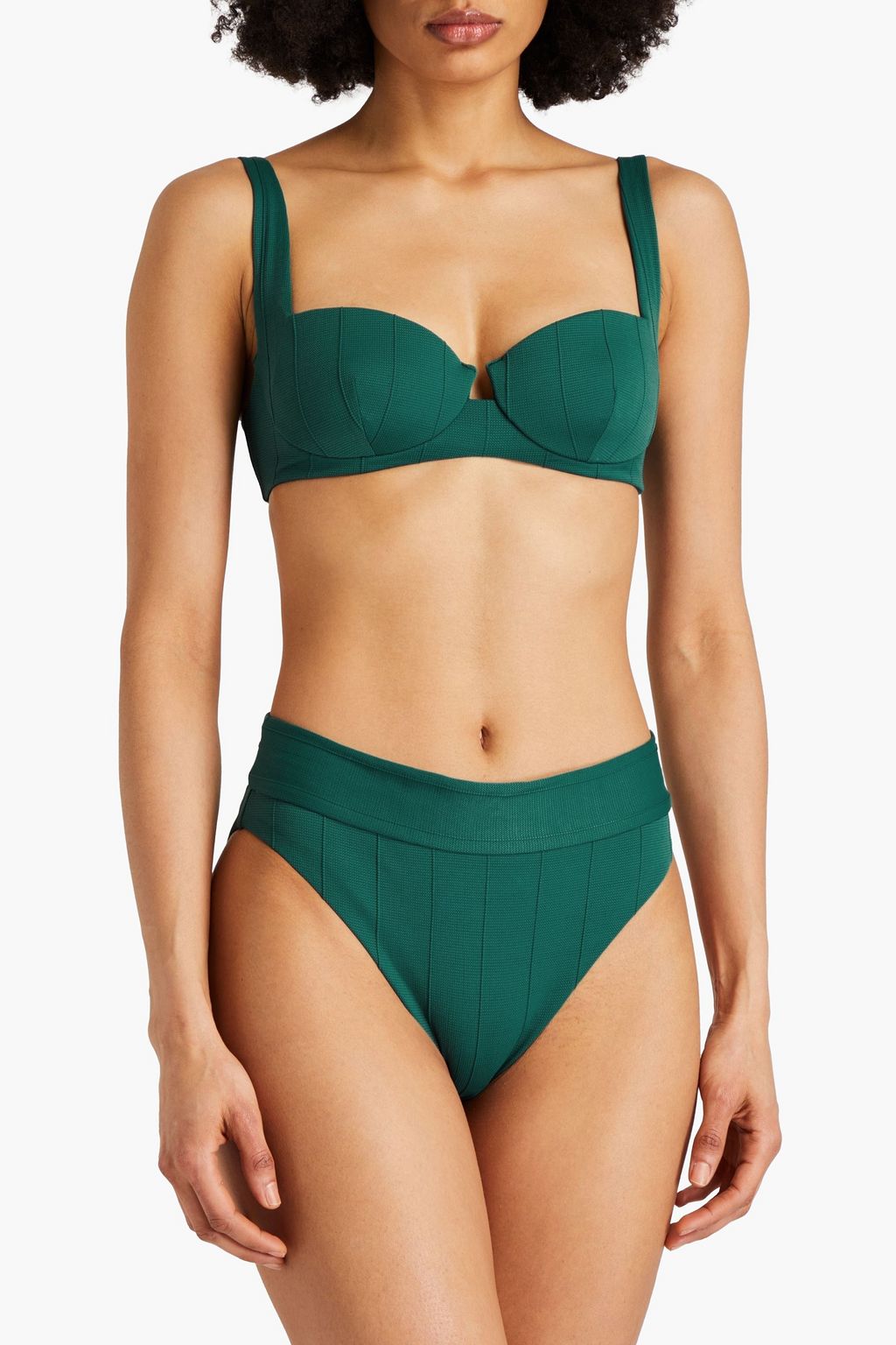 Danica ribbed underwired bikini top