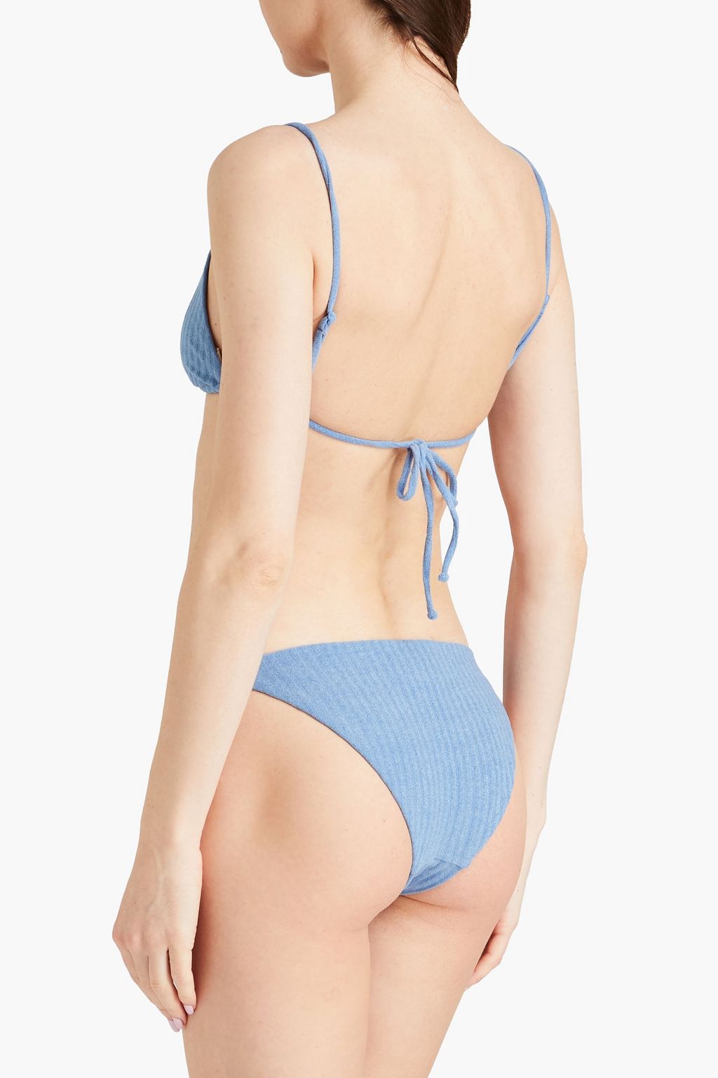 Kate ribbed terry low-rise bikini briefs