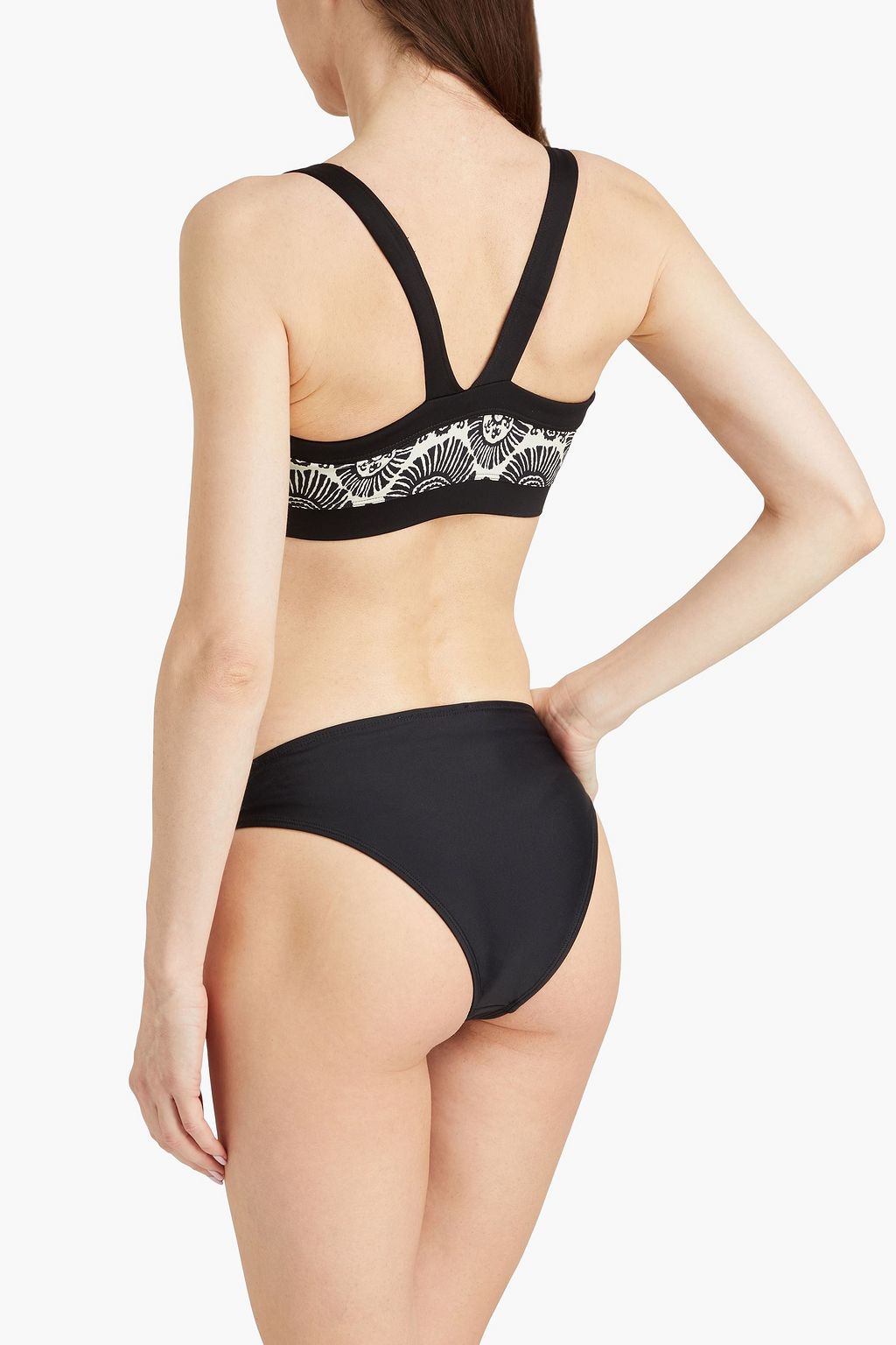 The Scottie printed bikini top