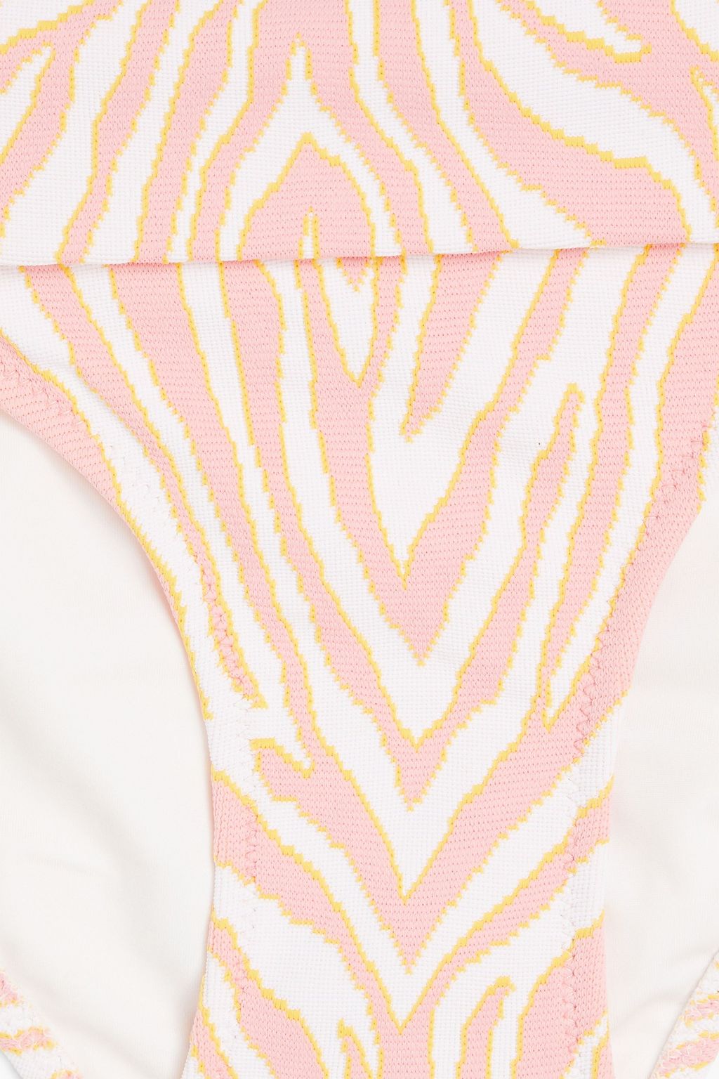 Palermo zebra-print stretch-jacquard low-rise bikini briefs