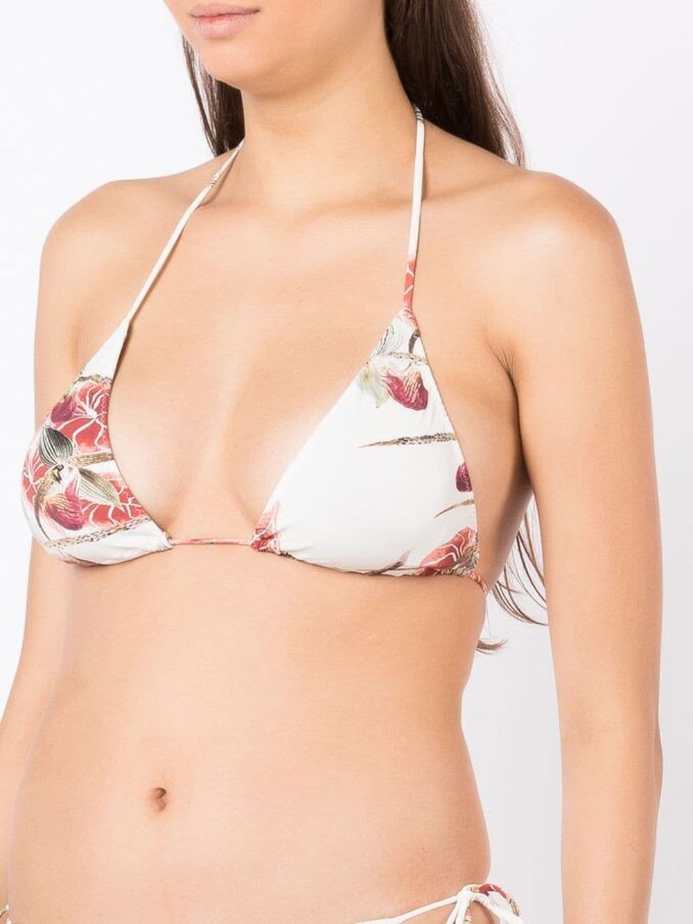 Aava floral-print bikini-top