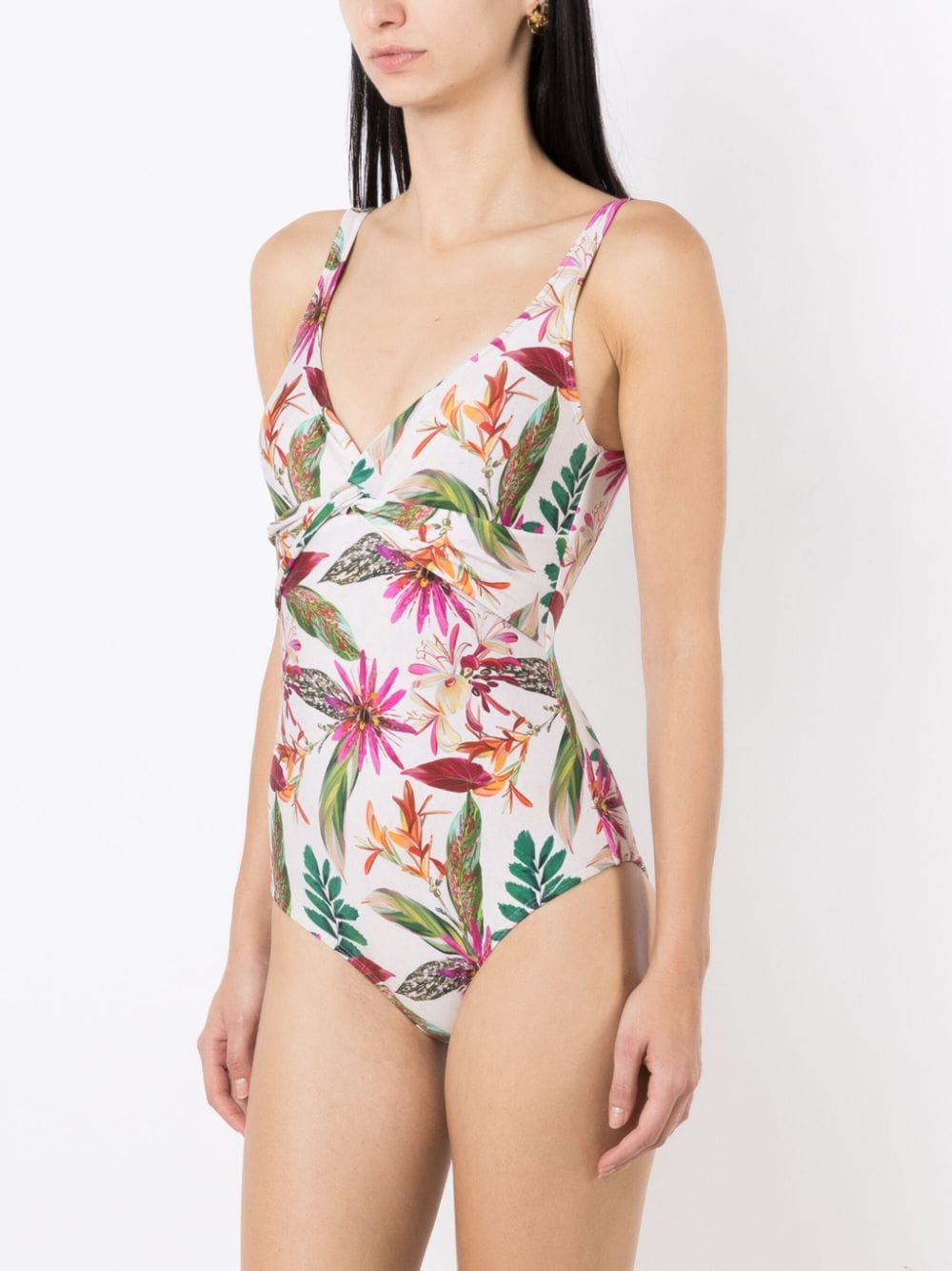 Adriana floral-print swimsuit