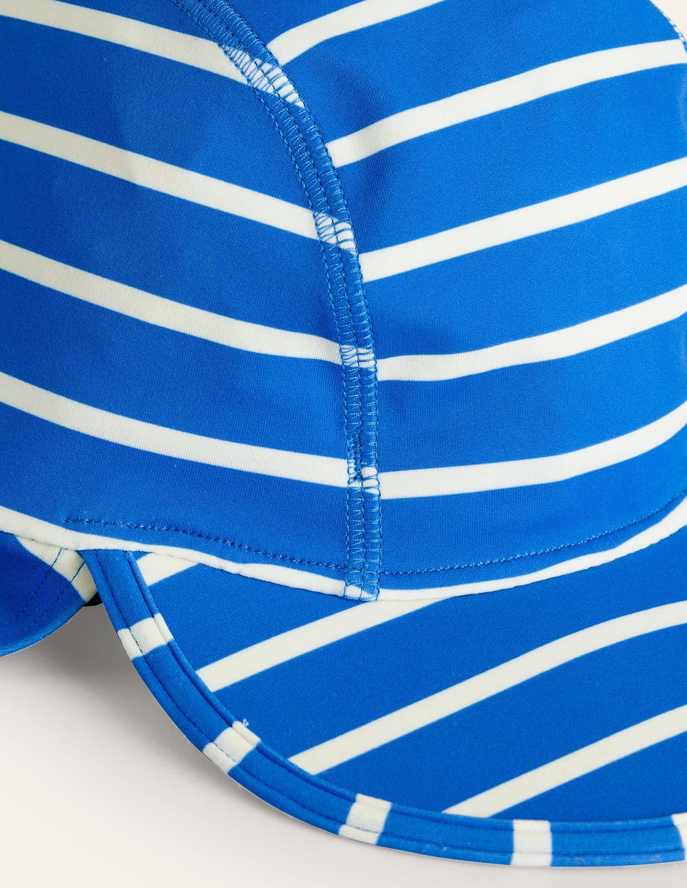 Sun safe swim hat blue stripe