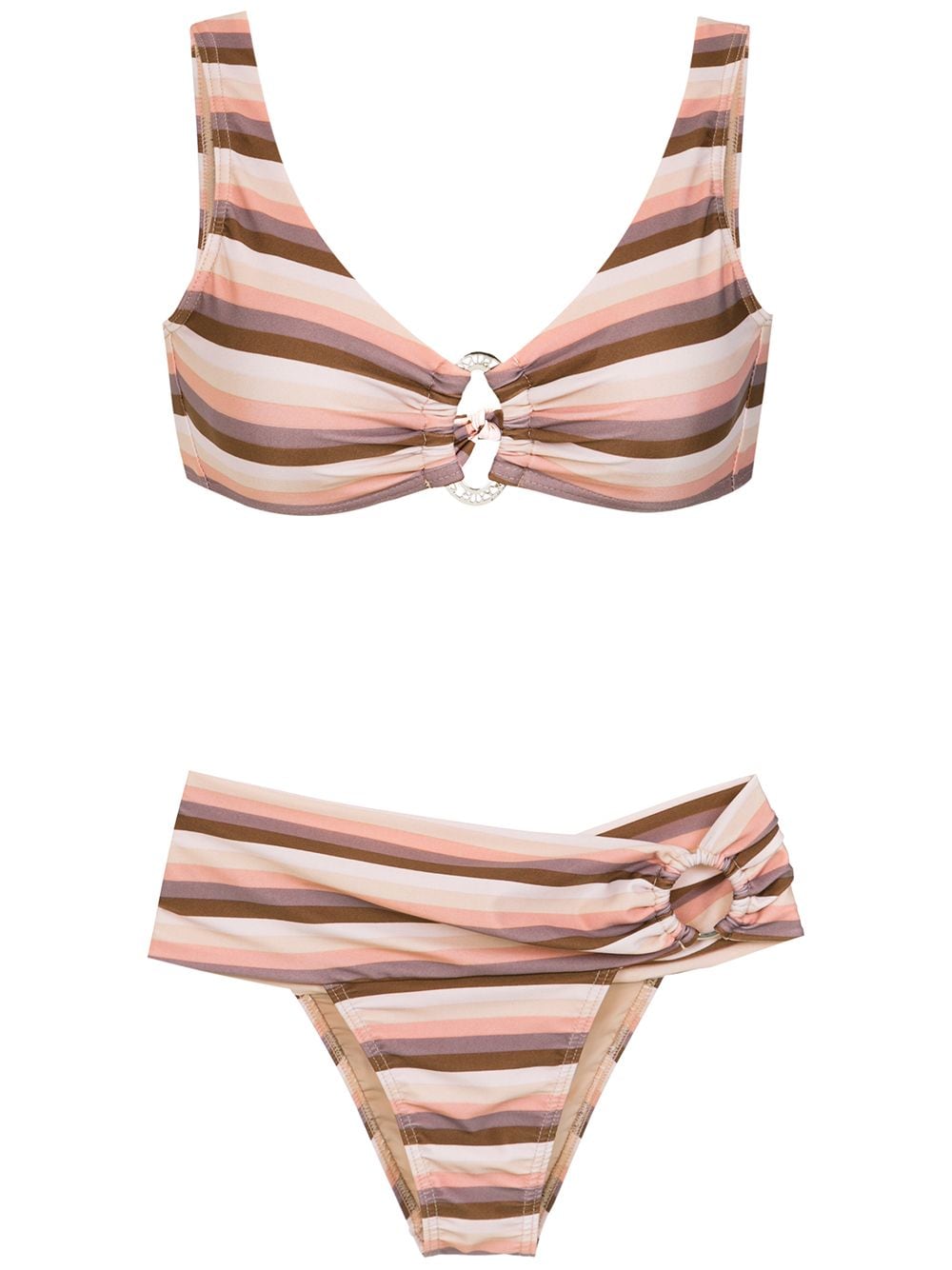 striped bikini
