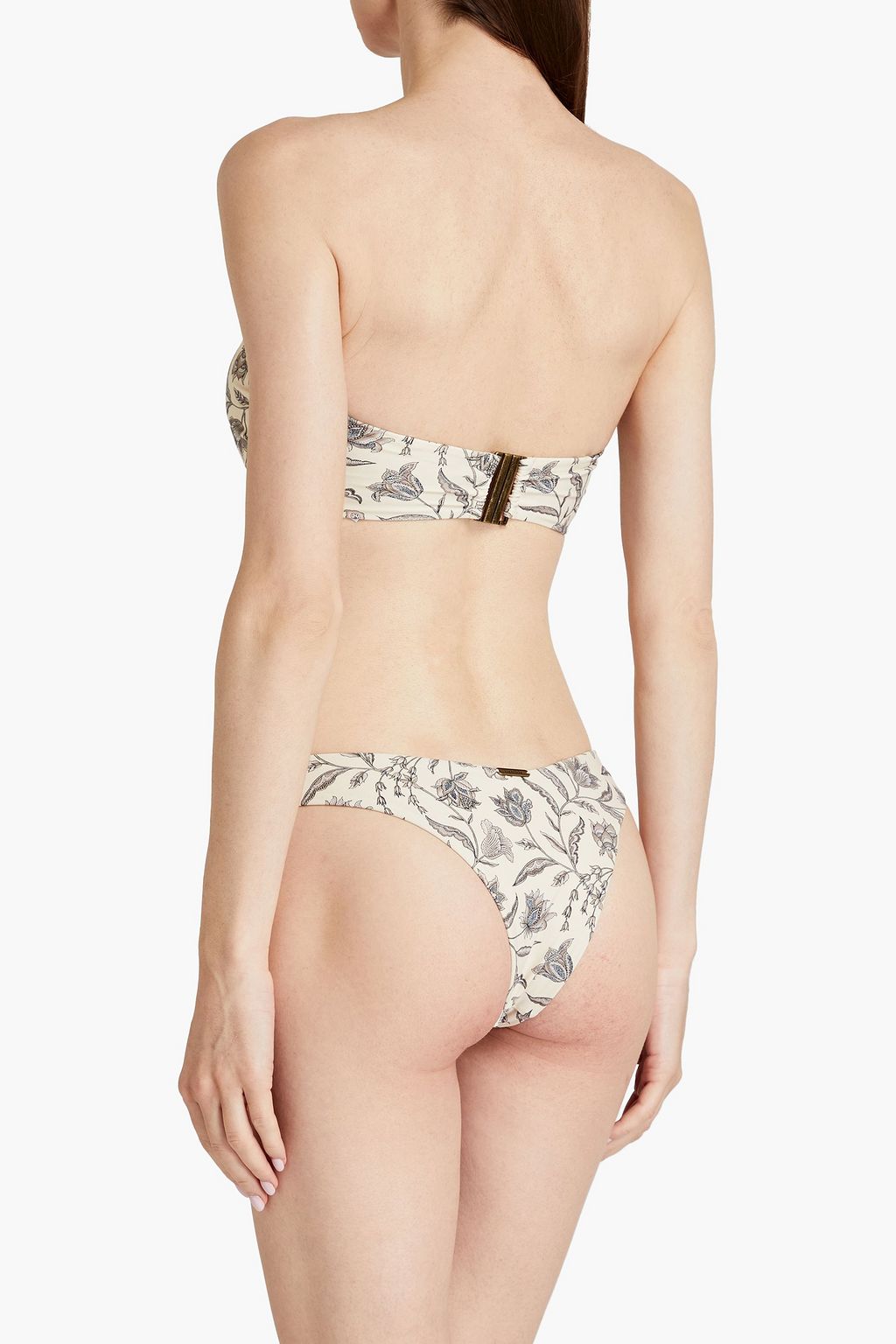Amyris Niki printed low-rise bikini briefs