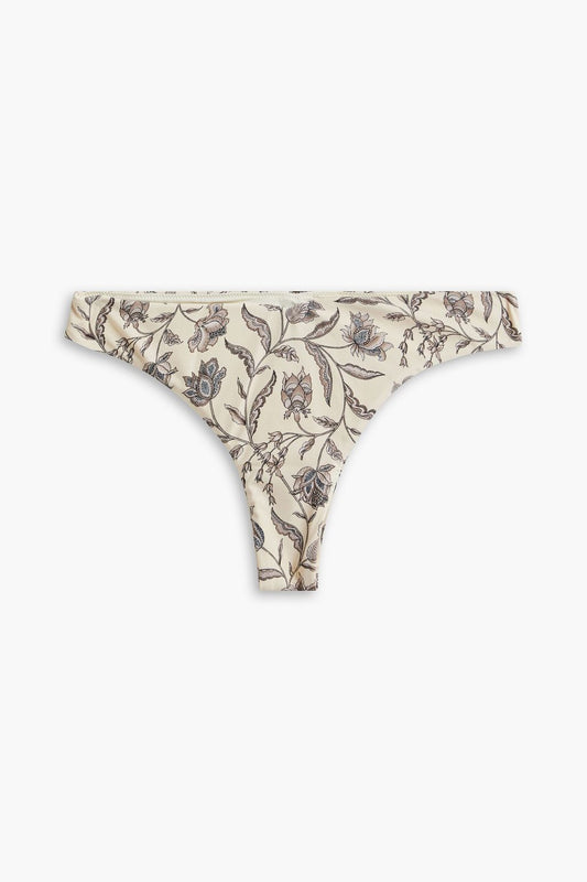 Amyris Niki printed low-rise bikini briefs