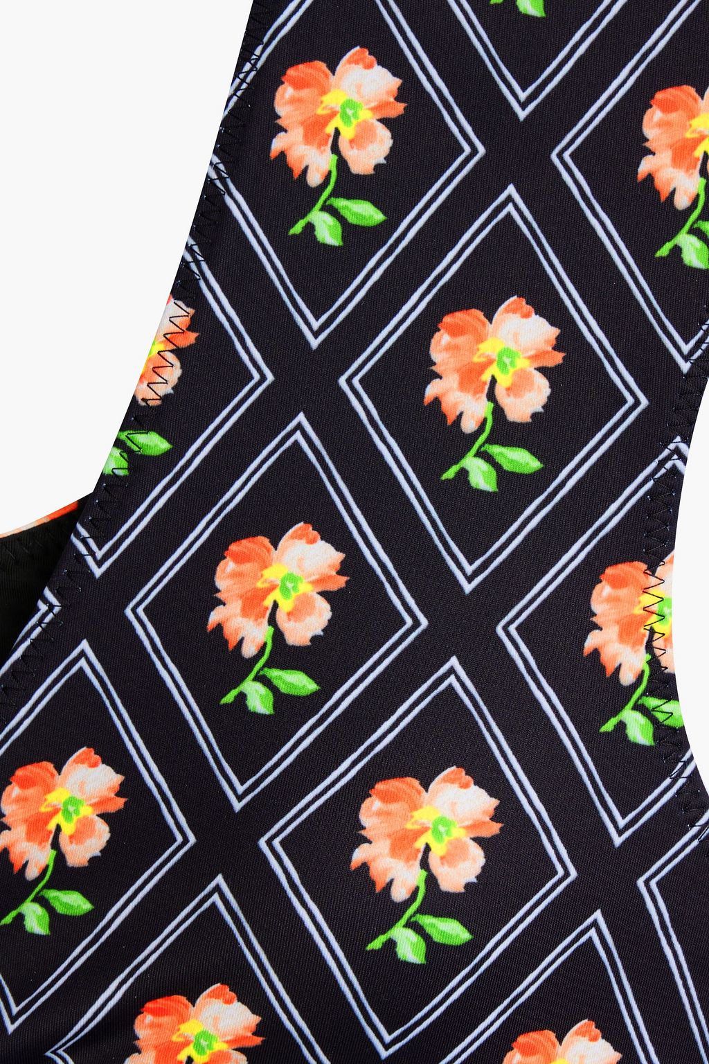 Printed bikini top