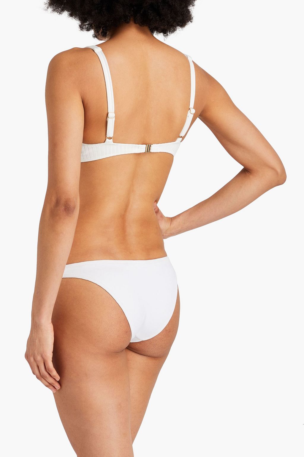 Montreal ribbed underwired bikini top