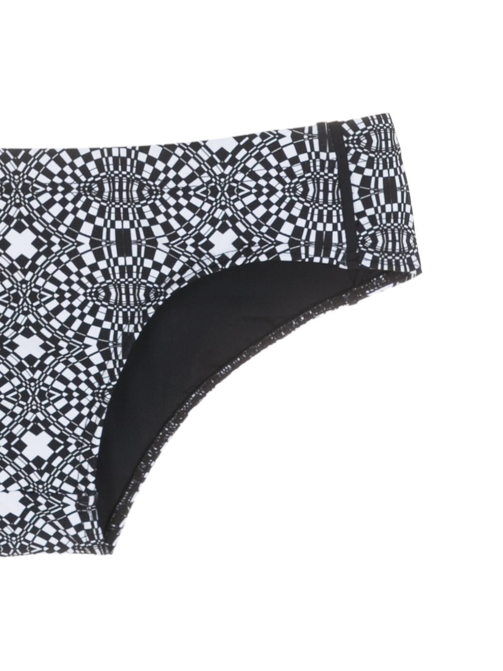 striped print bikini set