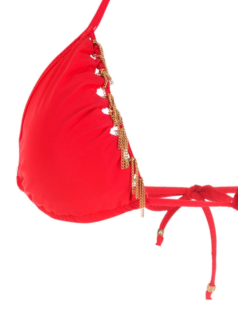 chain-link triangle bikini set