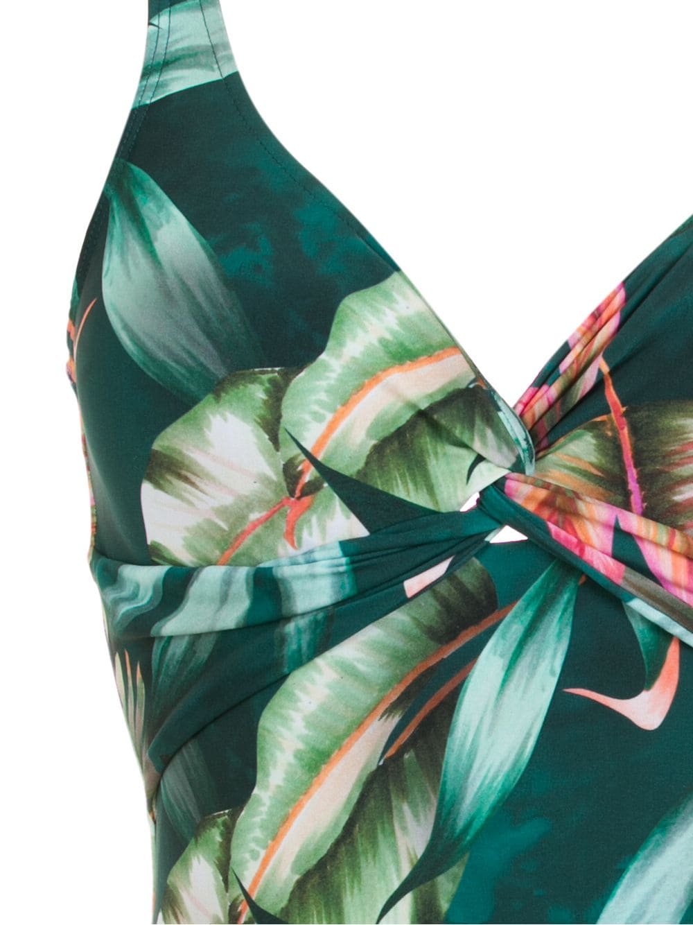 Adriana leaf-print swimsuit