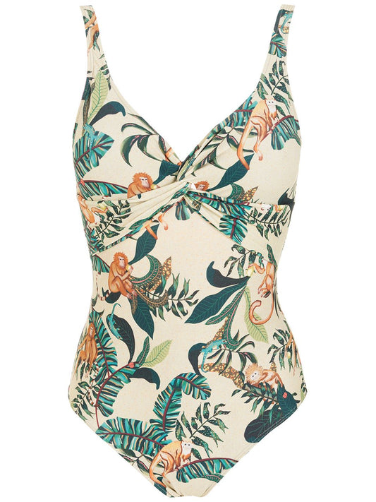 Adriana floral-print swimsuit