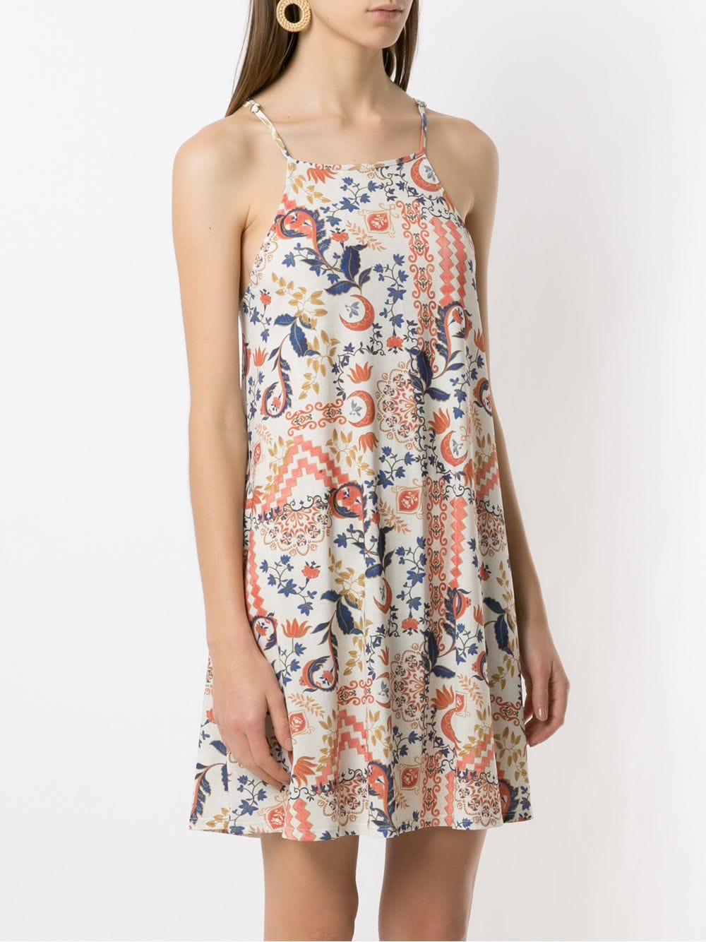 Isis tile-print dress