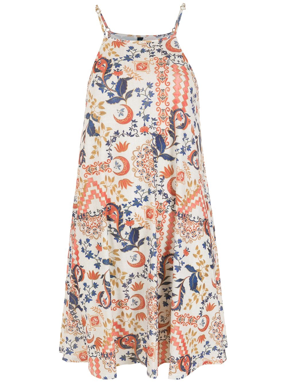 Isis tile-print dress