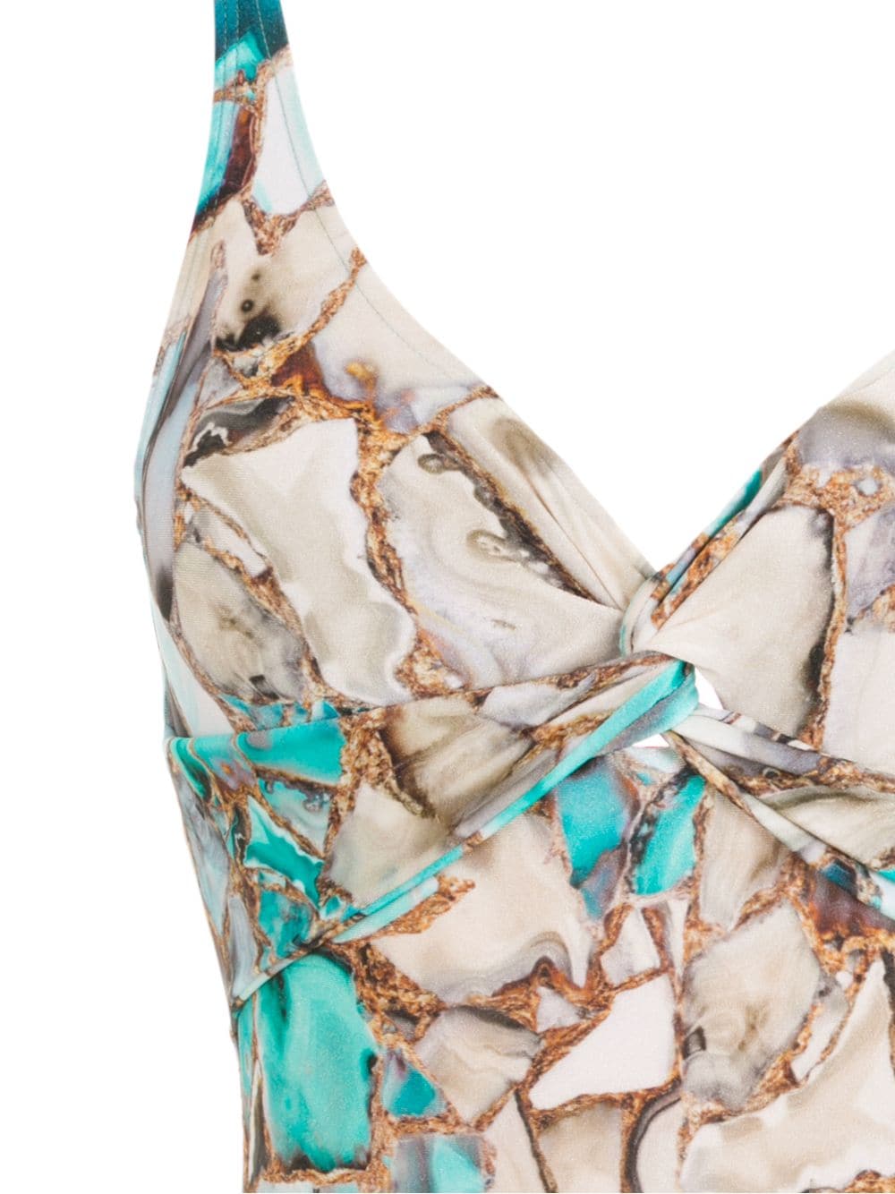 Adriana gemstone-print swimsuit