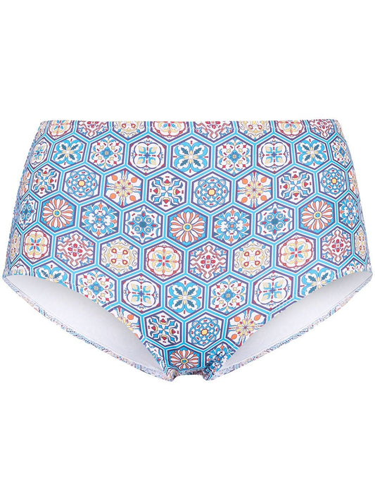 geometric bikini bottoms