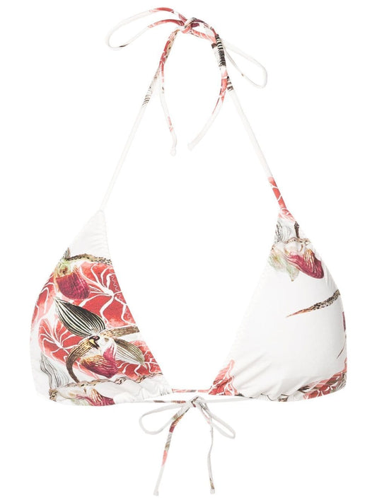 Aava floral-print bikini-top