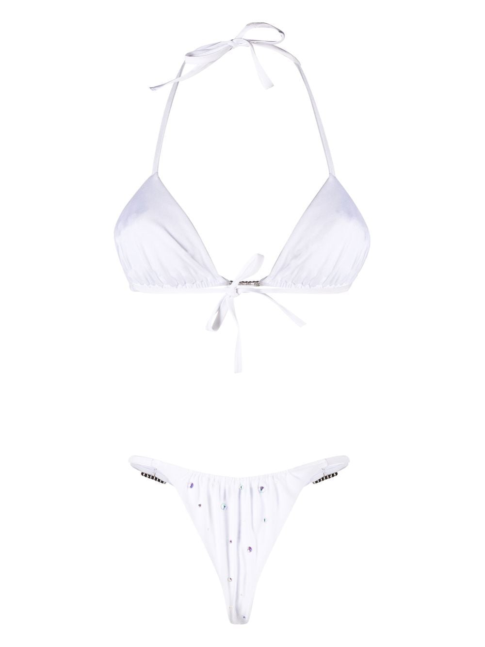 rhinestone-embellished bikini set
