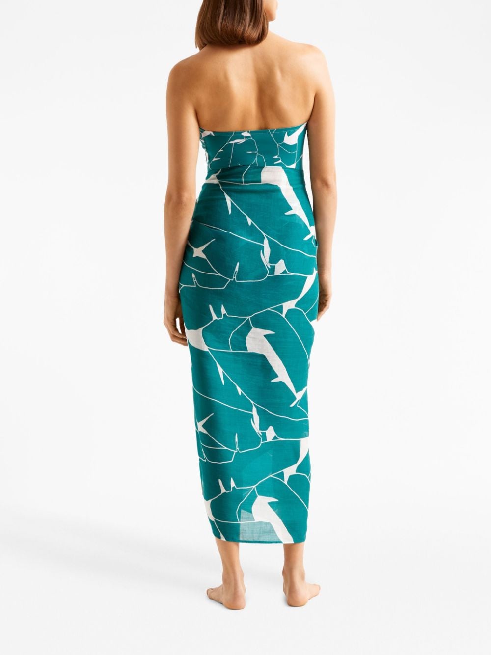 Daniela leaf-print sarong
