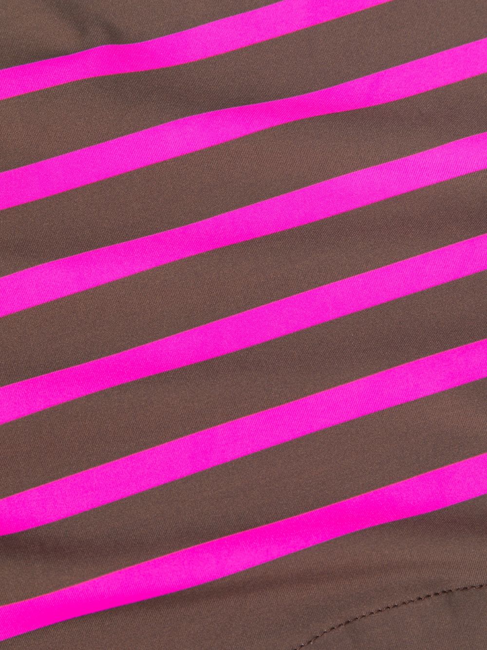 stripe-print cropped rashguard
