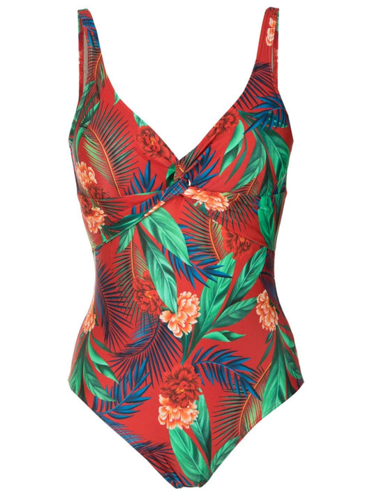 Adriana floral-print swimsuit