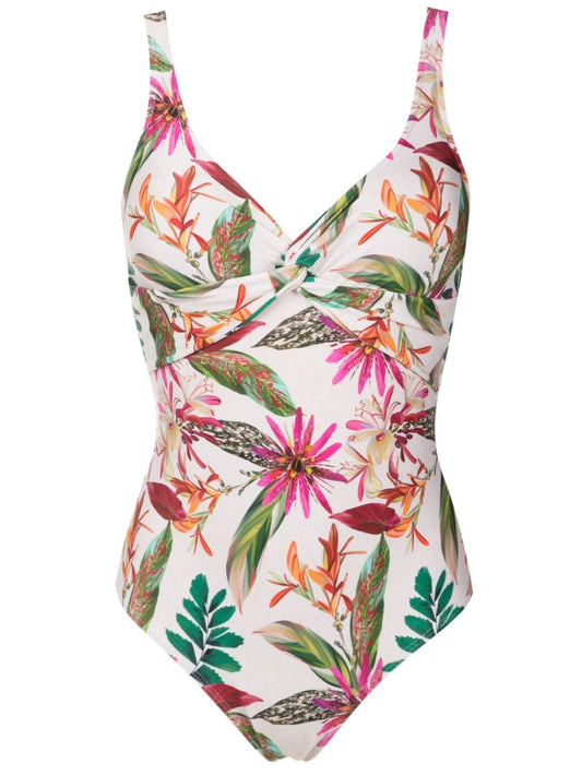 Adriana floral-print swimsuit
