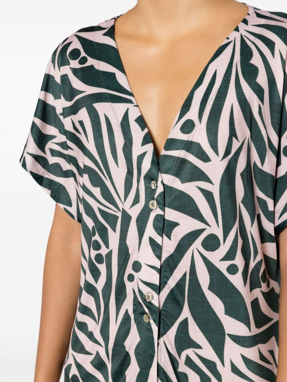 Artemis graphic-print midi dress
