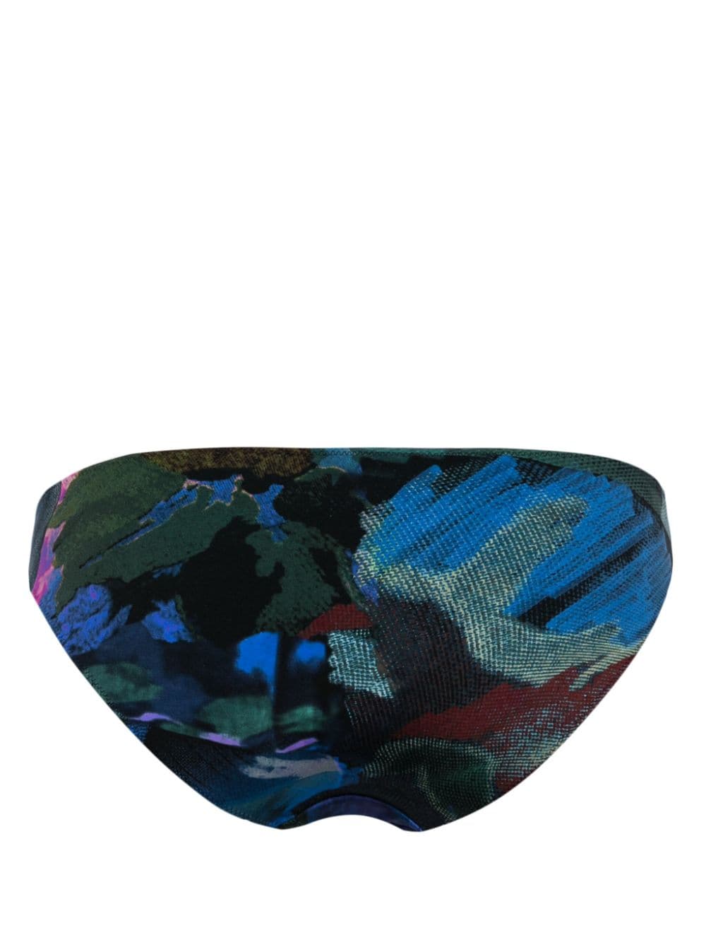 Floral Collage-print bikini bottoms