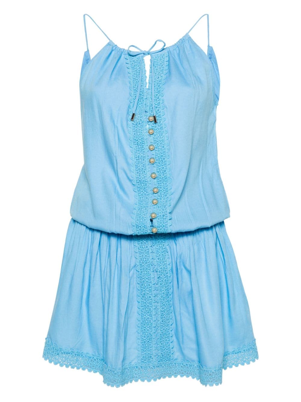 Chelsea lace-trim minidress