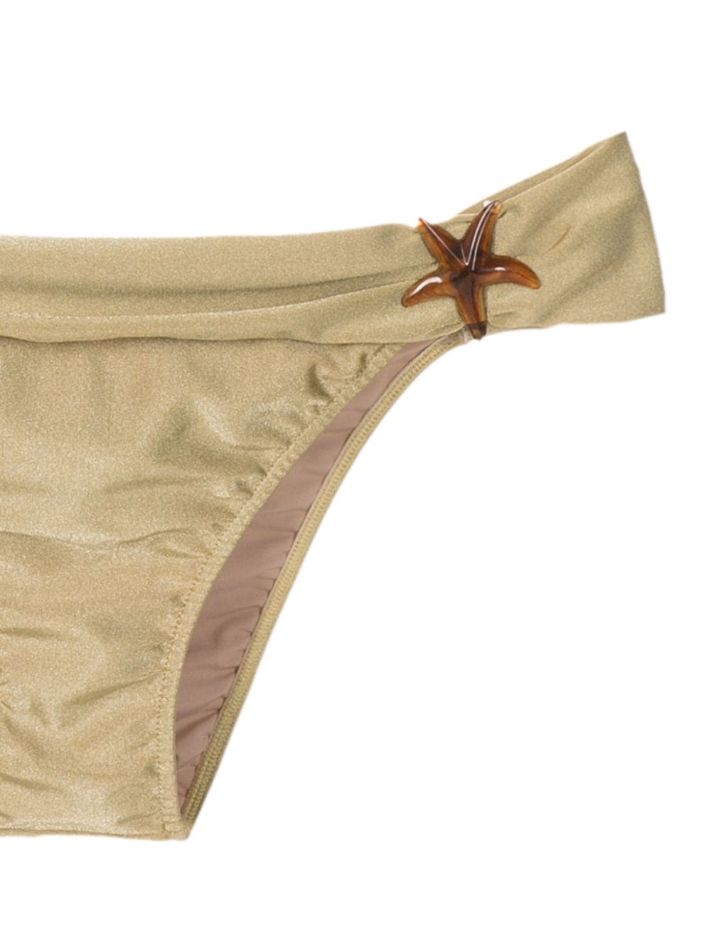 star-appliqué strapless swimsuit