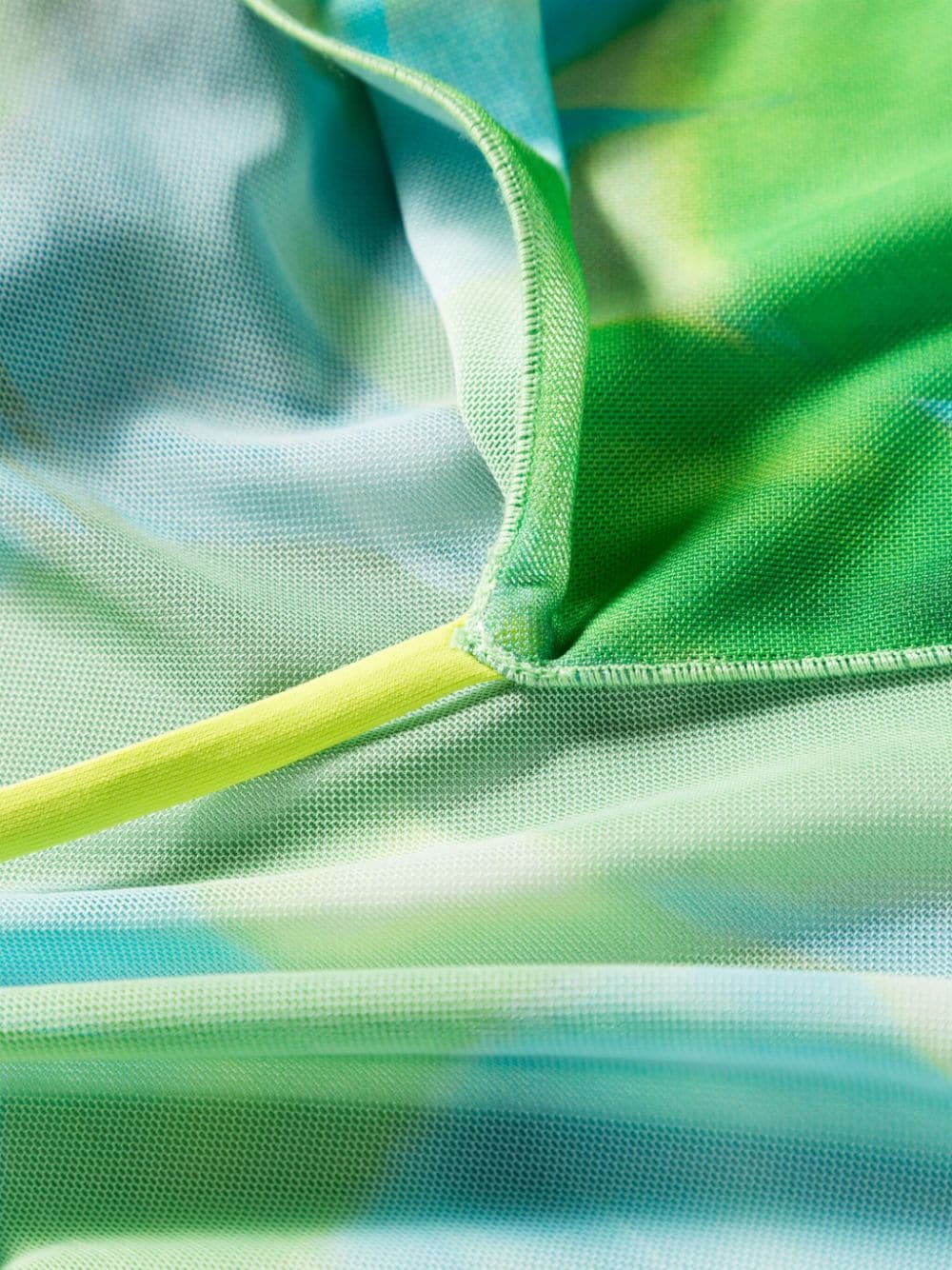 botanical-print wrap dress