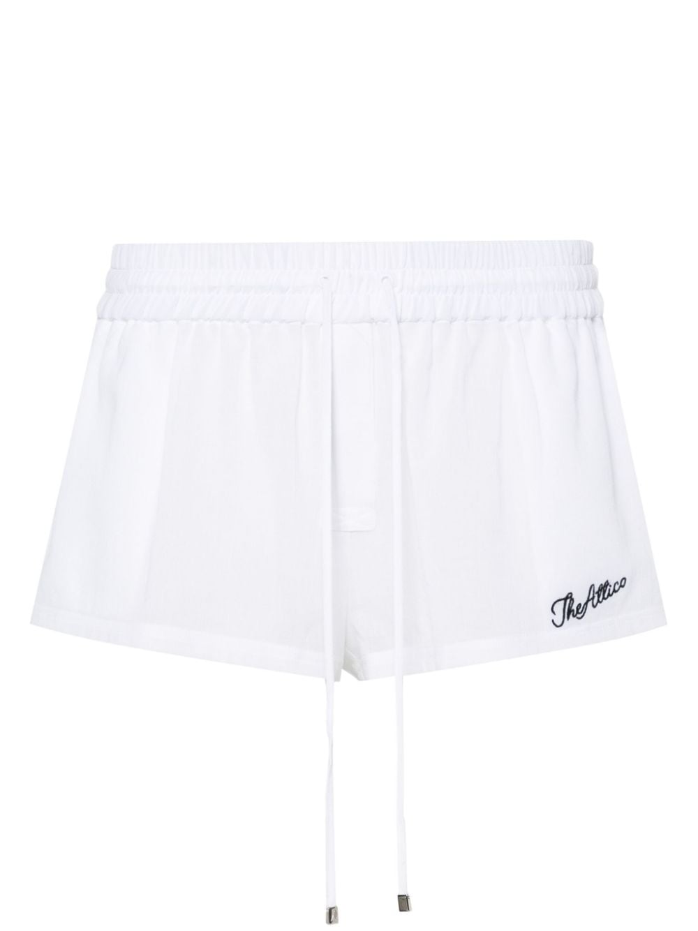 logo-embroidered cotton shorts
