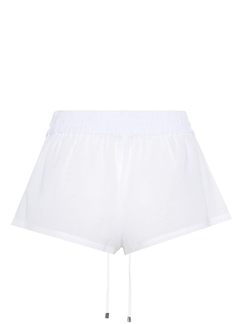 logo-embroidered cotton shorts