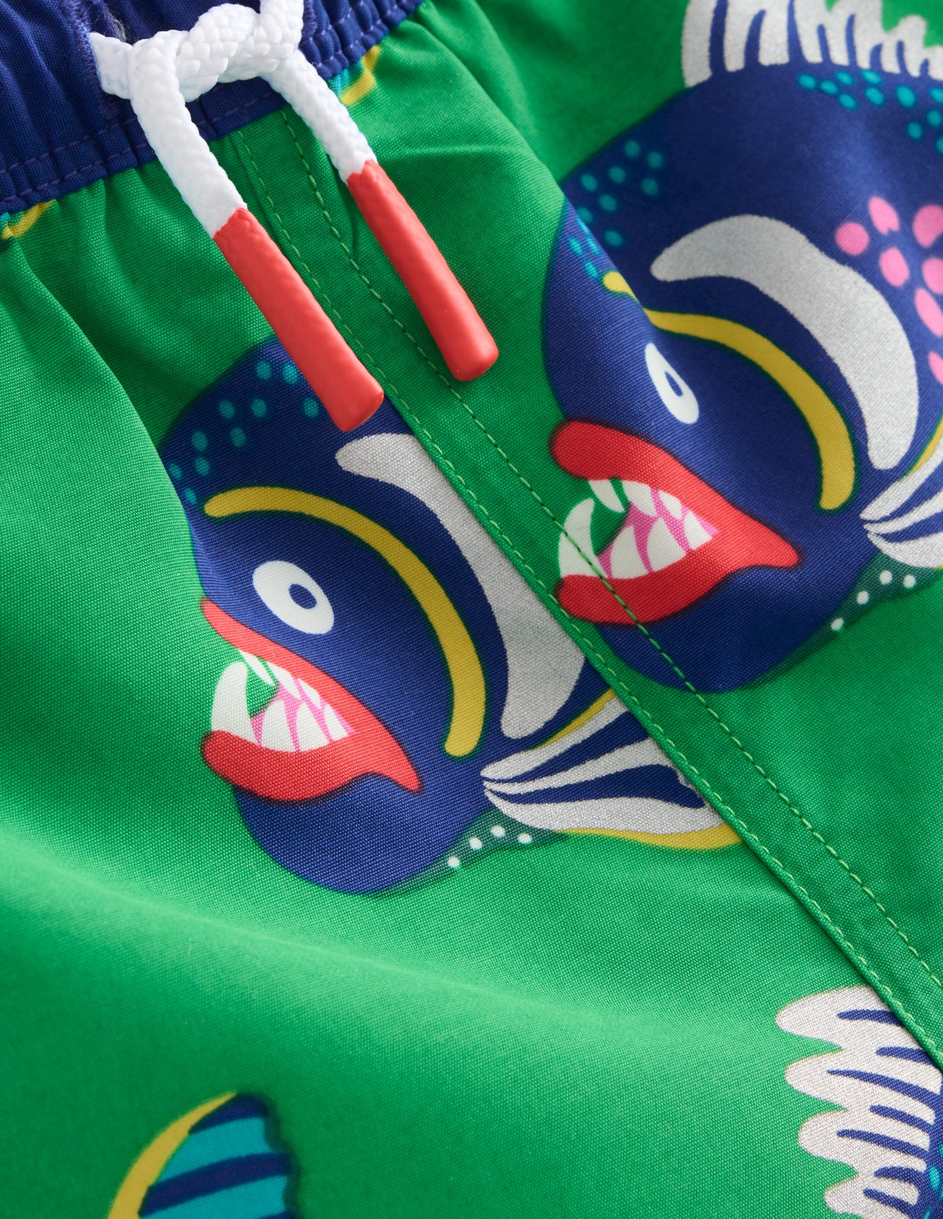 Swim shorts sapling green piranhas