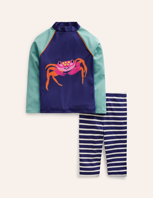 Sun safe surf set blue heron crab