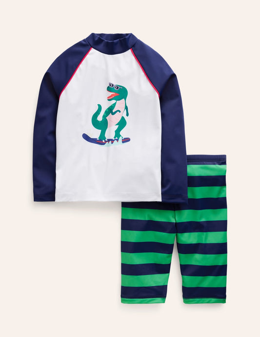 Sun safe surf set ivory dinosaur