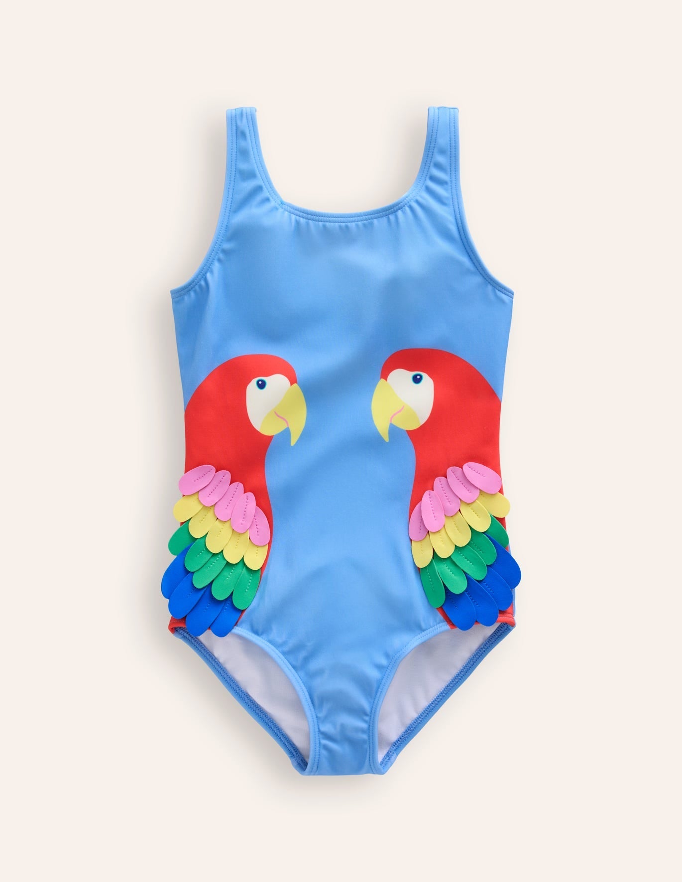Vintage blue parrots