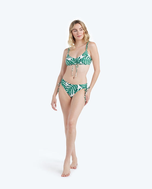 The cinched bikini bottom paradise palms