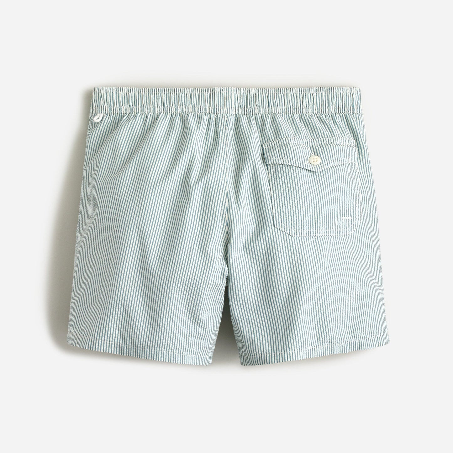 6'' stretch swim trunk in turquoise white
