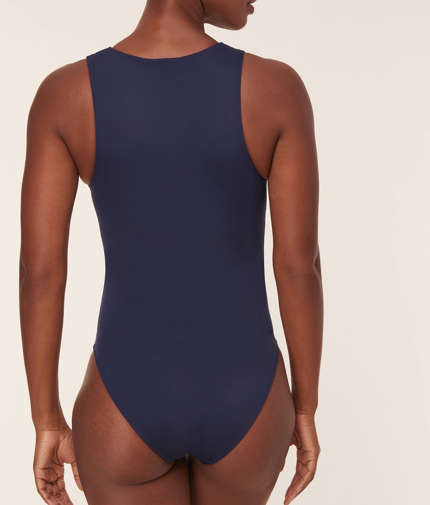 The Malibu One Piece - Flat - Navy - Long Torso