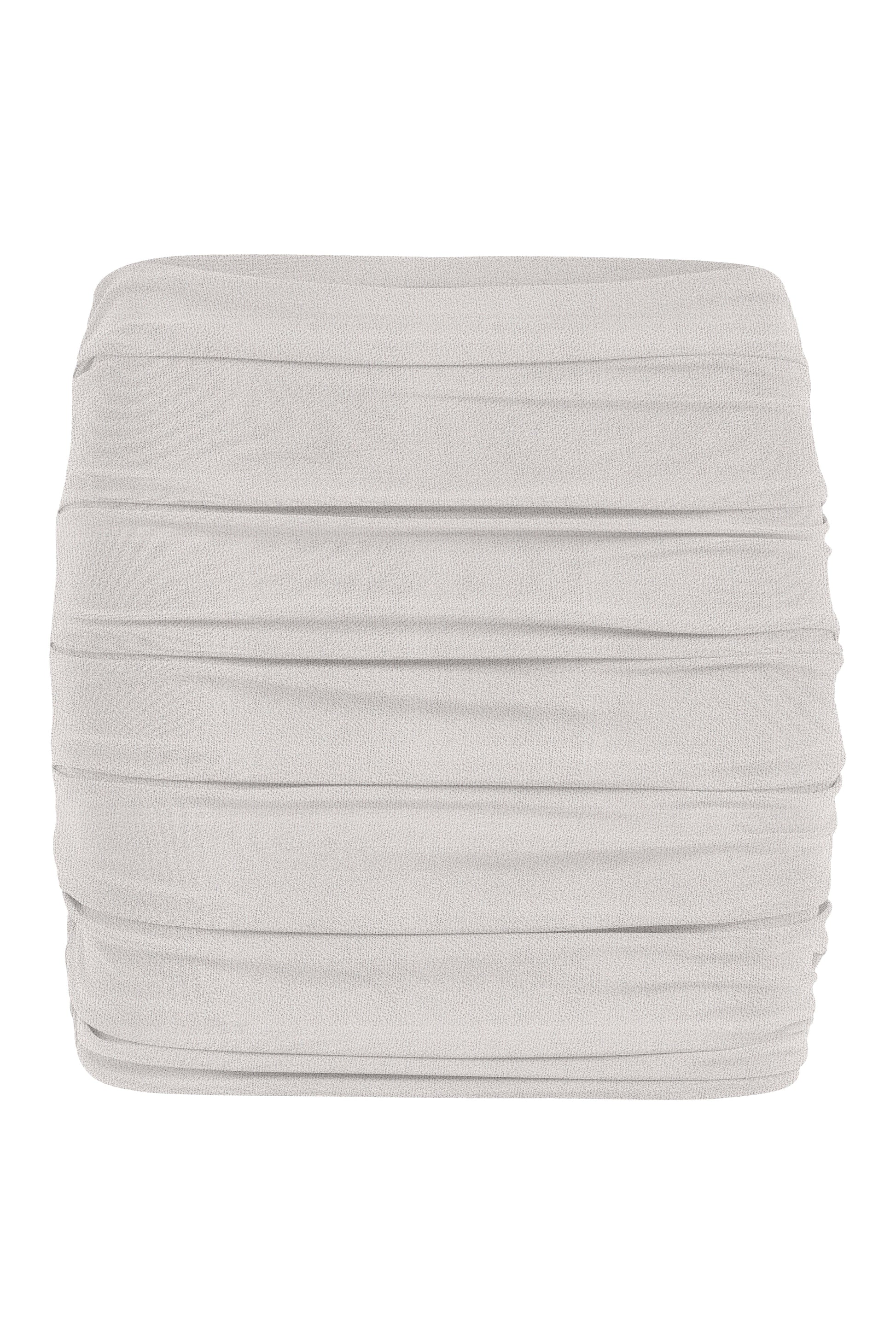 Flat image of the Thea Skirt in sandstone terry sheen